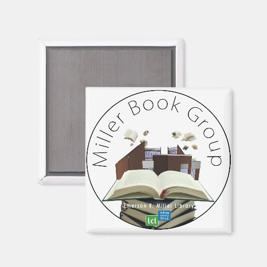 Licking County Library: Miller Boekengroep Magnet (Voorkant / Achterkant)