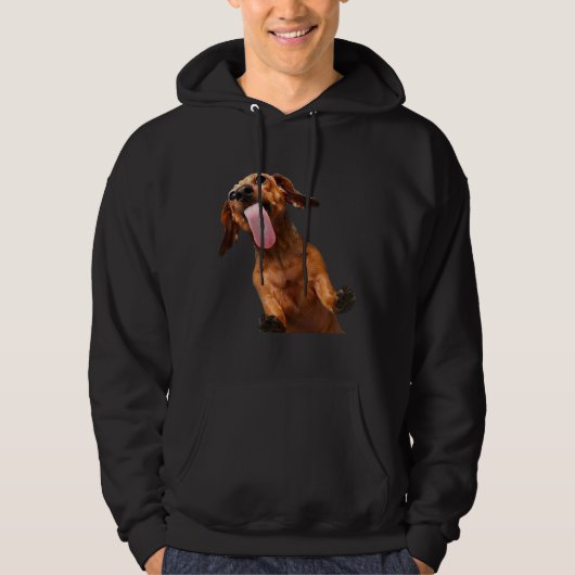 Licky Dachshund Hoodie (Voorkant)