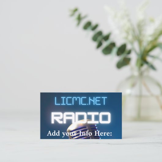 LICMC Business PLUS-telefoonkaarten Contactkaartje (Staand voorkant)