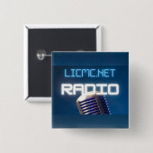 LICMC-radio-Button Vierkante Button 5,1 Cm (Voorkant /achterkant)