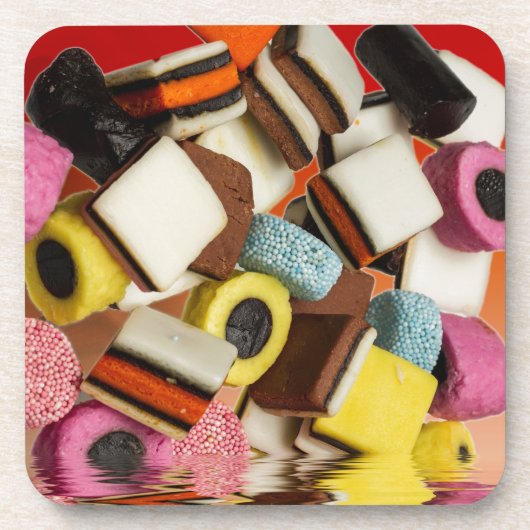 Licorice All Sorts sweets Drankjes Onderzetter (Voorkant)