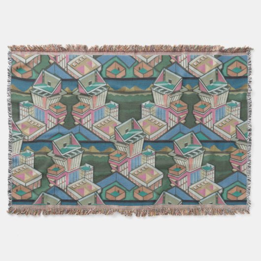 Licorice allsorts 3D collage in suede Deken (Voorkant)