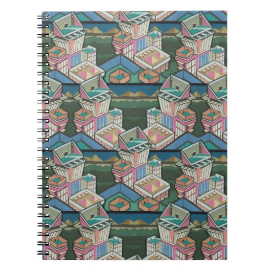 Licorice allsorts 3D collage in suede Notitieboek (Voorkant)