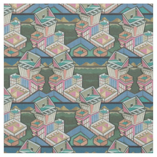 Licorice allsorts 3D collage in suede Stof (Close Up)