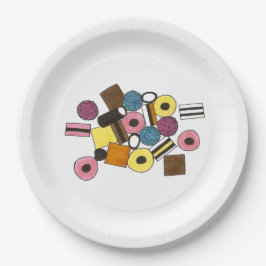 Licorice Allsorts All Sorts Licorice Snoep Sweets Papieren Bordje