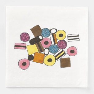 Licorice Allsorts All Sorts Licorice Snoep Sweets Servet