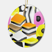 Licorice Allsorts Keramisch Ornament (Links)