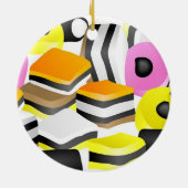 Licorice Allsorts Keramisch Ornament (Achterkant)