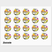Licorice Allsorts Ronde Sticker (Vel)