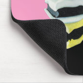 Licorice Allsorts roze Mousepad Muismat (Hoek)