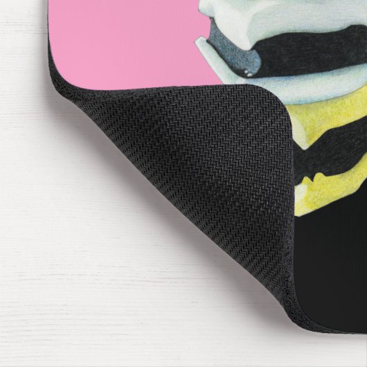 Licorice Allsorts roze Mousepad Muismat (Hoek)