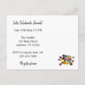 Licorice Allsorts Snoep Birthday Party Invitation Uitnodiging Briefkaart (Achterkant)