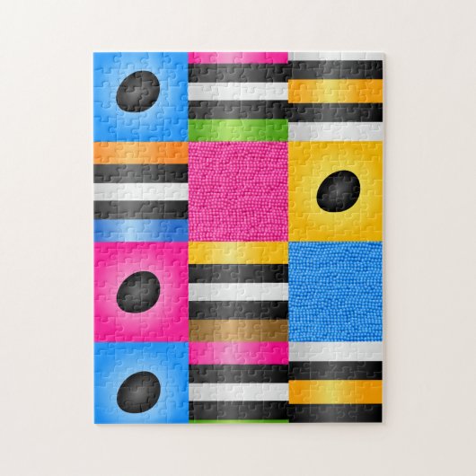 Licorice Allsorts Snoep Pixels Legpuzzel (Verticaal)