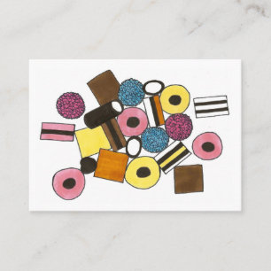 Licorice Allsorts Snoepjes Snoep Winkelwagentjes Visitekaartje