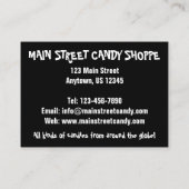 Licorice Allsorts Snoepjes Snoep Winkelwagentjes Visitekaartje (Achterkant)