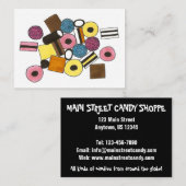 Licorice Allsorts Snoepjes Snoep Winkelwagentjes Visitekaartje (Voorkant / Achterkant)