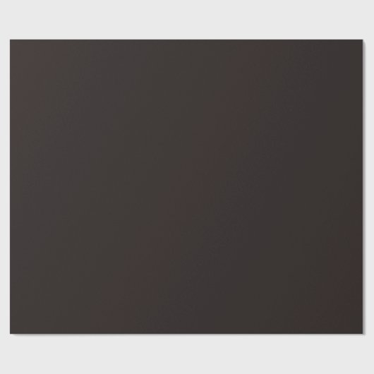 Licorice Black Glossy Wrapping Paper Cadeaupapier (Vlak)