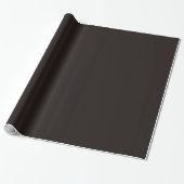 Licorice Black Glossy Wrapping Paper Cadeaupapier (Uitgerold)