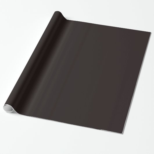 Licorice Black Glossy Wrapping Paper Cadeaupapier (Uitgerold)