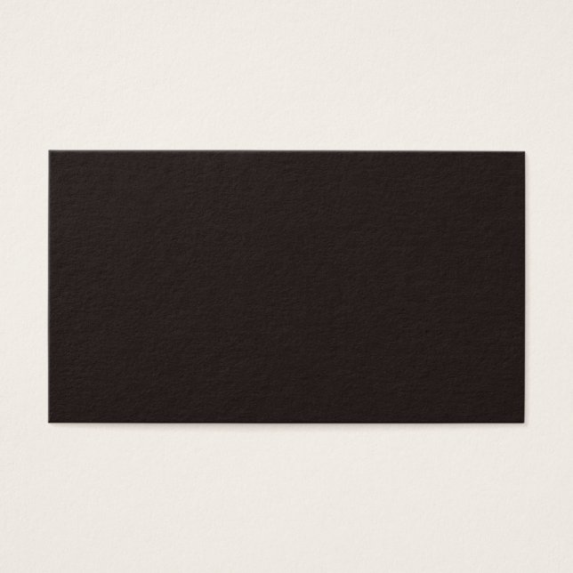 Licorice Black Profile Card Visitekaartje (Voorkant)