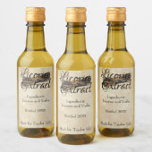 Licorice Custom Label Wijn Etiket (Flessen)