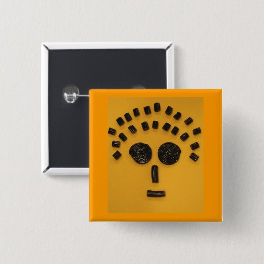 Licorice Face Button (Voorkant /achterkant)