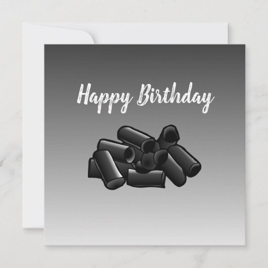 Licorice Flat Greeting Birthday Kaart (Voorkant)
