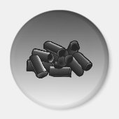 Licorice on a Circle Magnet (Voorkant)