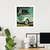 Licorne Automobile Advertisement Poster (Thuiskantoor)