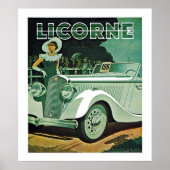 Licorne Automobile Advertisement Poster (Voorkant)