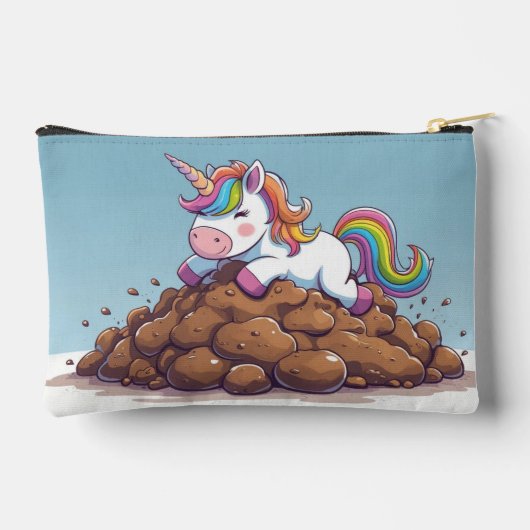 Licorne Caca Arc-en-Regenboog Etui (Achterkant)