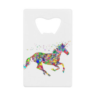 Licorne Rainbow Creditkaart Flessenopener