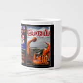 Licorpio - Libra Scorpio zodiac Cusp door Valxart Grote Koffiekop (Rechts)