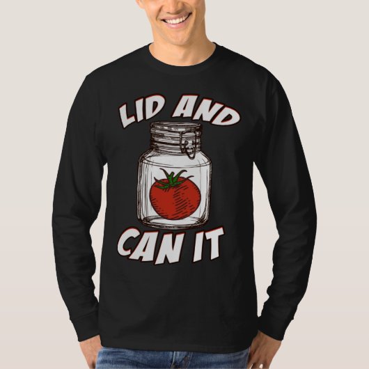 Lid And Can It Vinegar Condiment T-shirt (Voorkant)