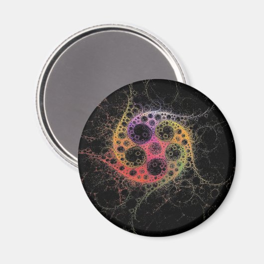 Lid bij de Ronde Magnet van het Centrum (Voorkant / Achterkant)