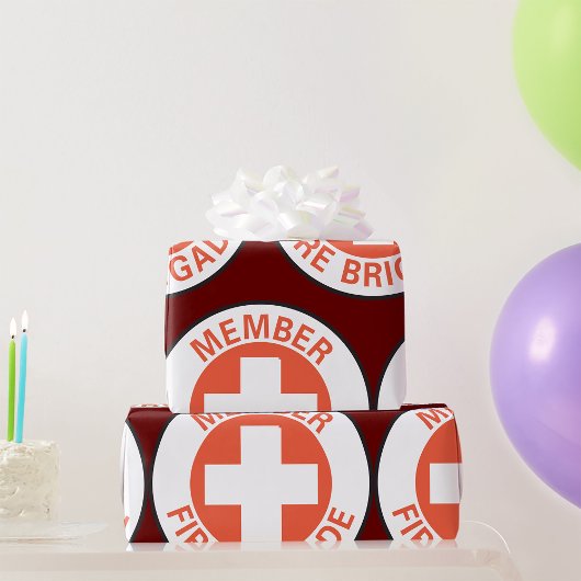 Lid-brandweer Cadeaupapier