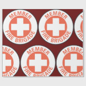 Lid-brandweer Cadeaupapier (Vlak)