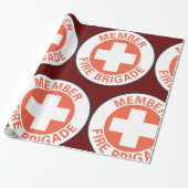 Lid-brandweer Cadeaupapier (Uitgerold)