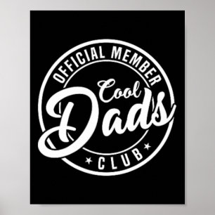 Lid Cool Dads Club 2-zijdig Grappige Vaderdag Poster
