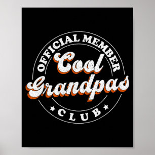 Lid Cool Opa's Club Voor Nieuwe Grootvader  Poster