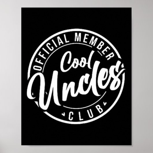 Lid Cool Uncles Club Vaders Dag Poster (Voorkant)