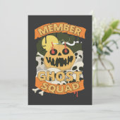 Lid Ghost Squad Grappige bijpassende neef Hallowee Kaart (Staand voorkant)