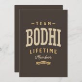 Lid op Levensduur van Team Bodhi Gepersonaliseerde Kaart (Voorkant / Achterkant)
