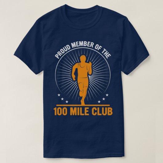 lid van de 100 Mile Club Ultra Run T-shirt (Design voorkant)
