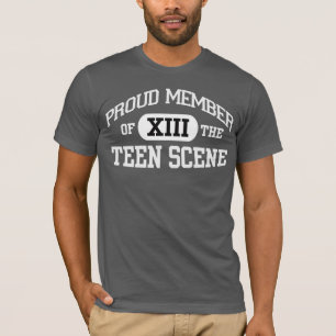lid van de 13e verjaardag van de Teen Scene T-shirt