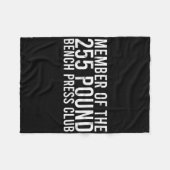 Lid van de 225 - pond - bankklub - Gym bod Fleece Deken (Voorkant (Horizontaal))