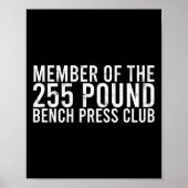 Lid van de 225 - pond - bankklub - Gym bod Poster (Voorkant)