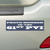 lid van de 61e PVI Bumpersticker (Op auto)