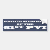lid van de 61e PVI Bumpersticker (Voorkant)