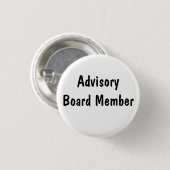 Lid van de adviesraad ronde button 3,2 cm (Voorkant /achterkant)